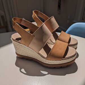 NWOT Sorel Joanie II Slingback Platform Wedge Sandal